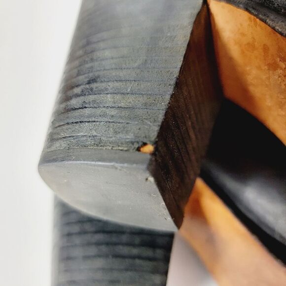 Rag & Bone Harrow Black Leather Moto Inspired Boot Size 38.5 - Picture 13 of 15